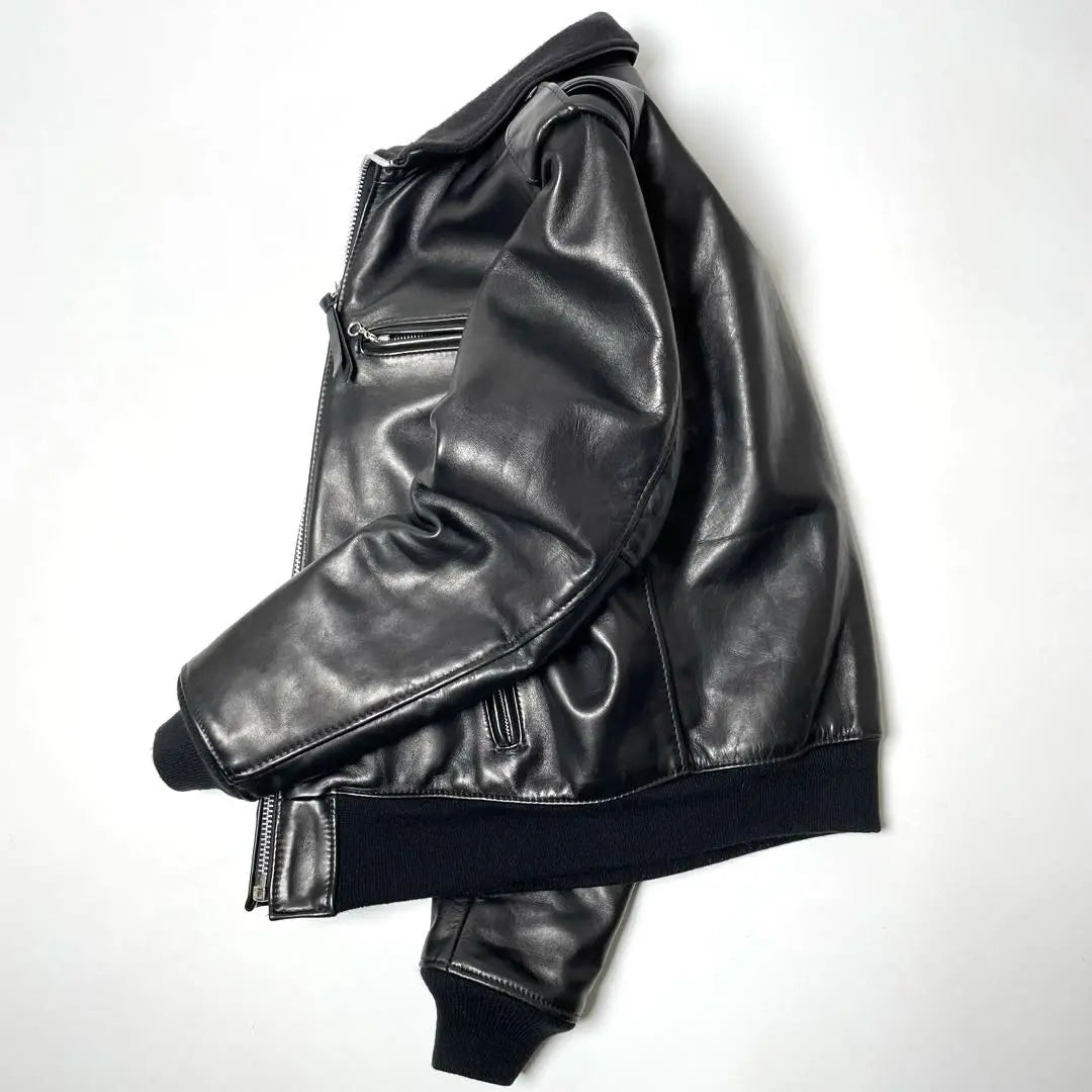 [Made in the USA] AVIREX Leather Rider's Jacket Black M Cowhide