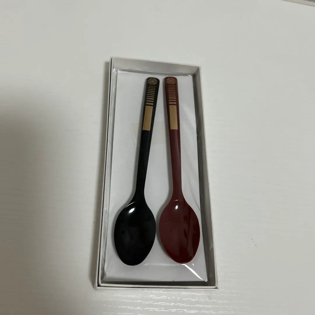 Set of 2 Wajima lacquer spoons