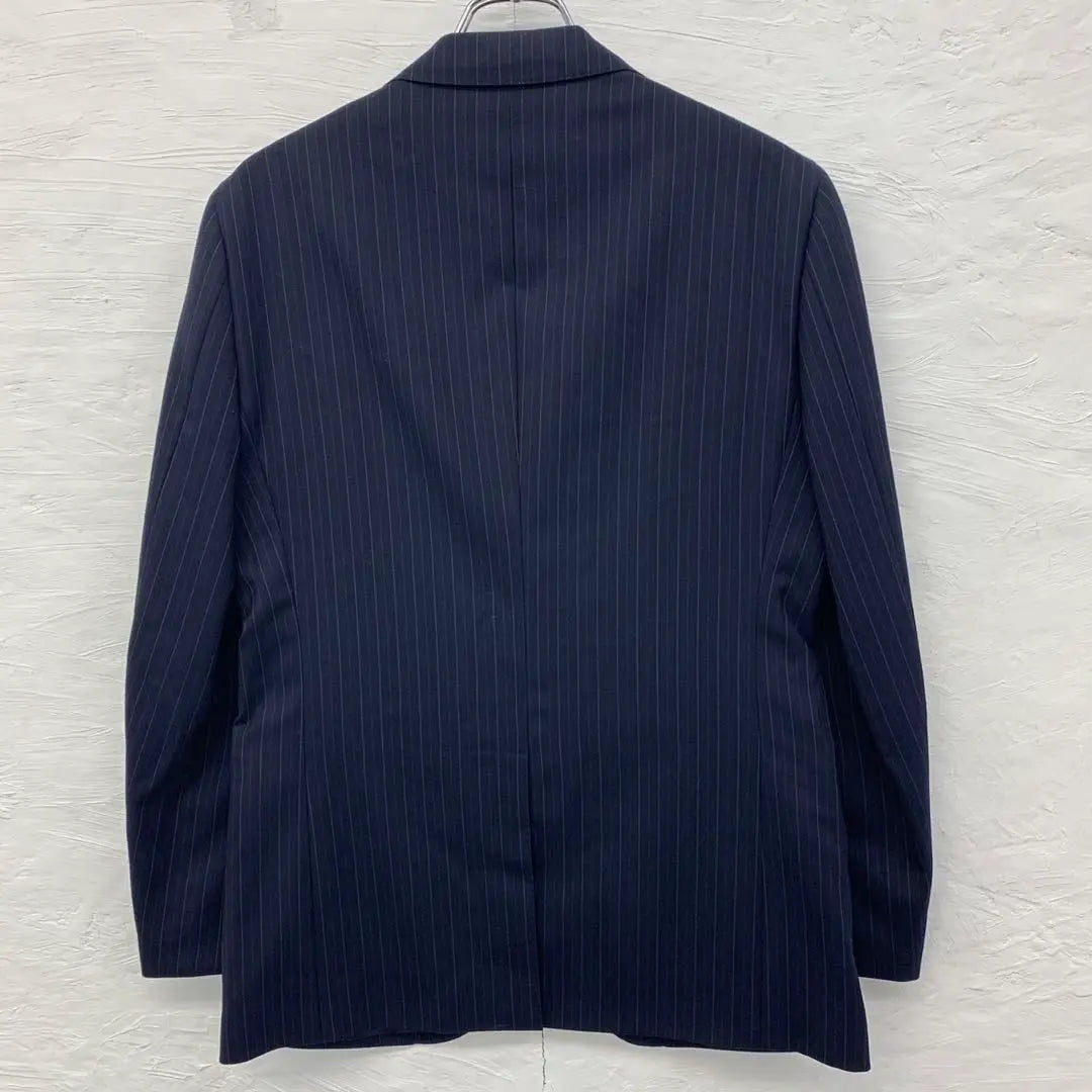 e3824 [The Suit Company] Navy Stripe Jacket for Men, L Equivalent