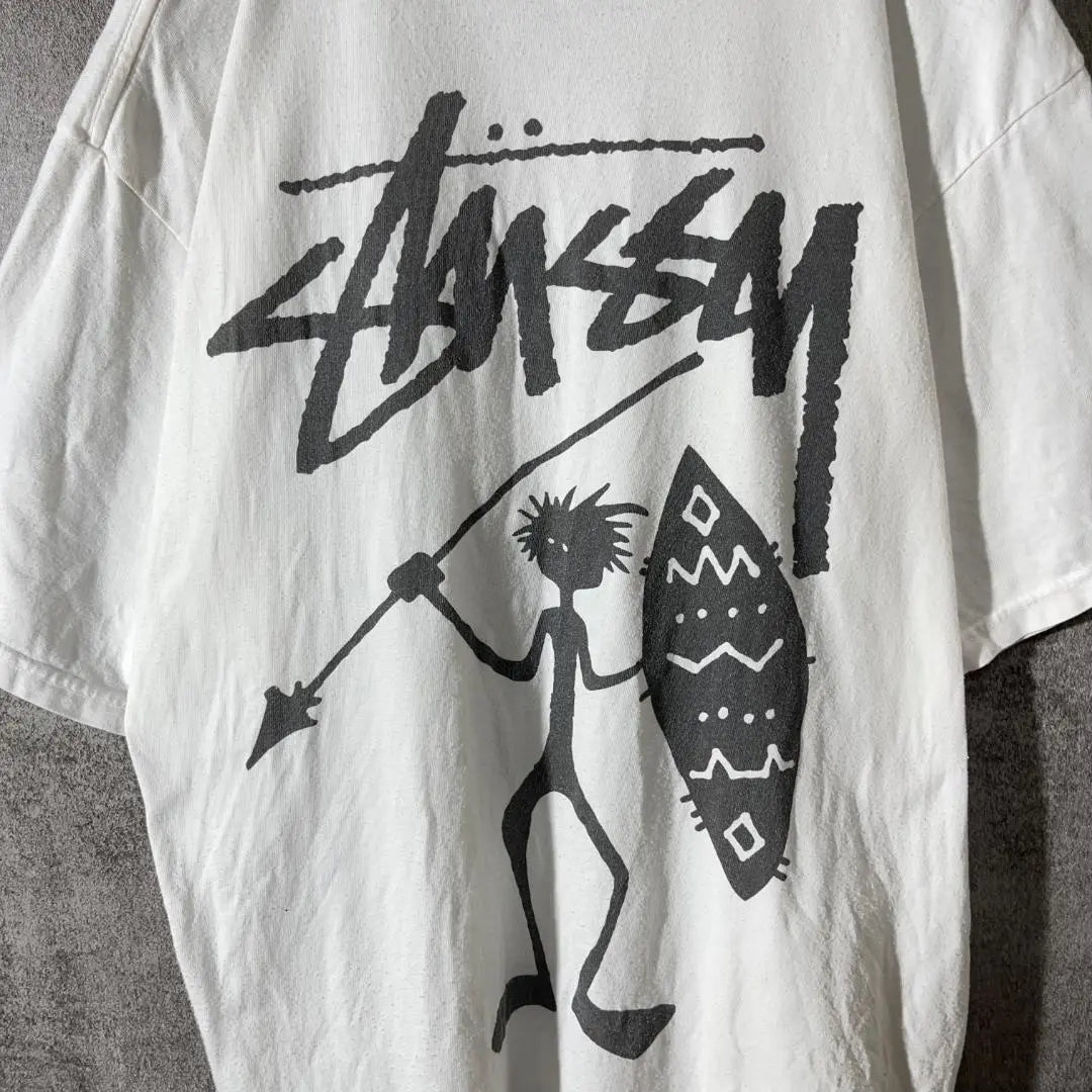 [Very popular] Stussy T-shirt print◎ Shadowman stock logo rare