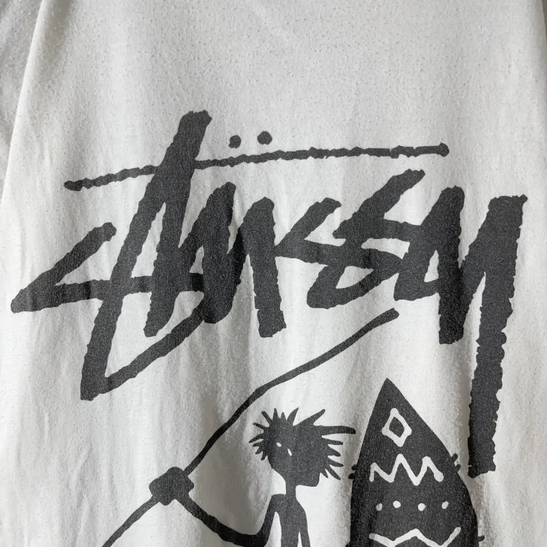 [Very popular] Stussy T-shirt print◎ Shadowman stock logo rare