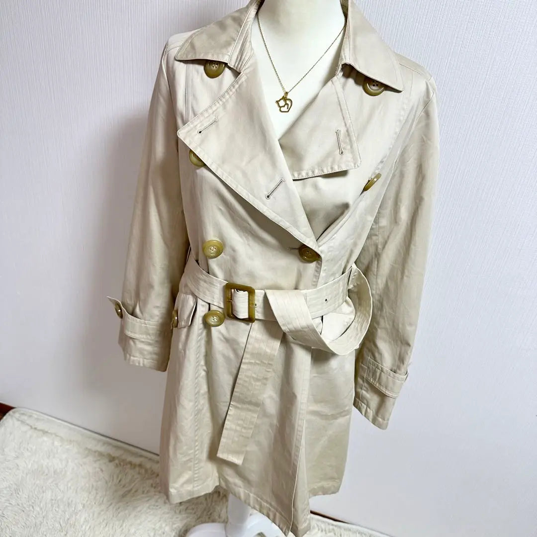 Grade Tokyo Style Double Breast Dedicated Belt Smart Trench Court