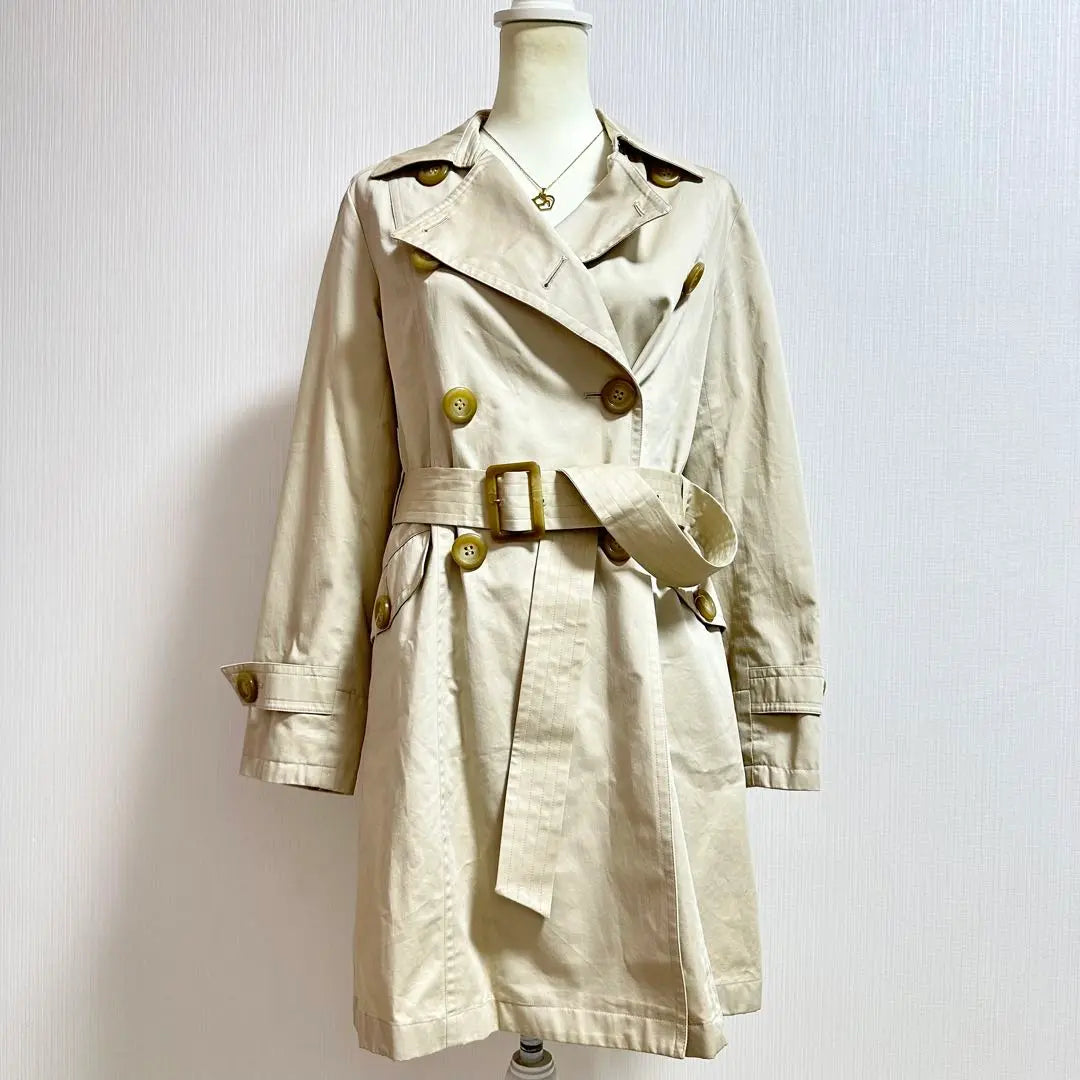 Grade Tokyo Style Double Breast Dedicated Belt Smart Trench Court