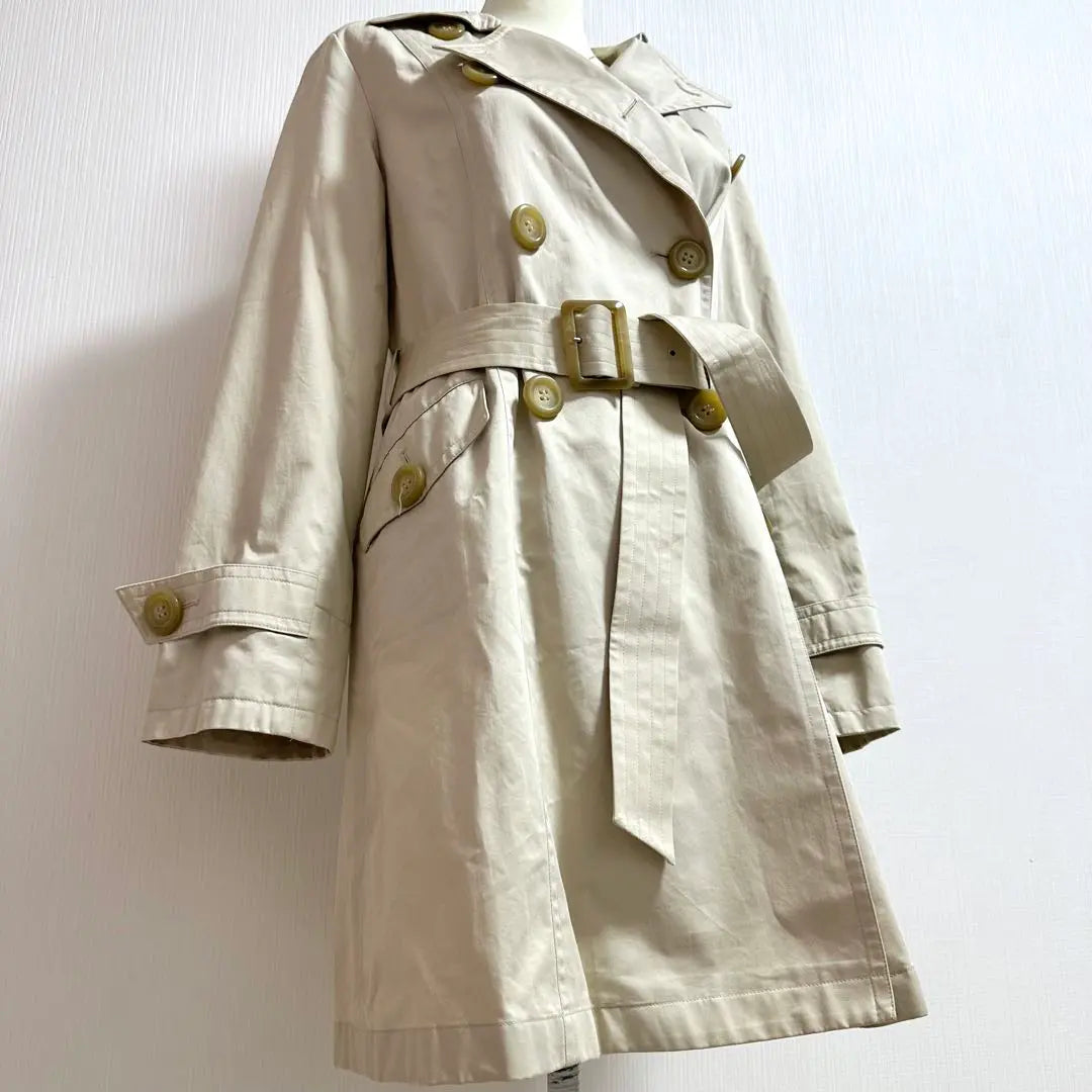 Grade Tokyo Style Double Breast Dedicated Belt Smart Trench Court