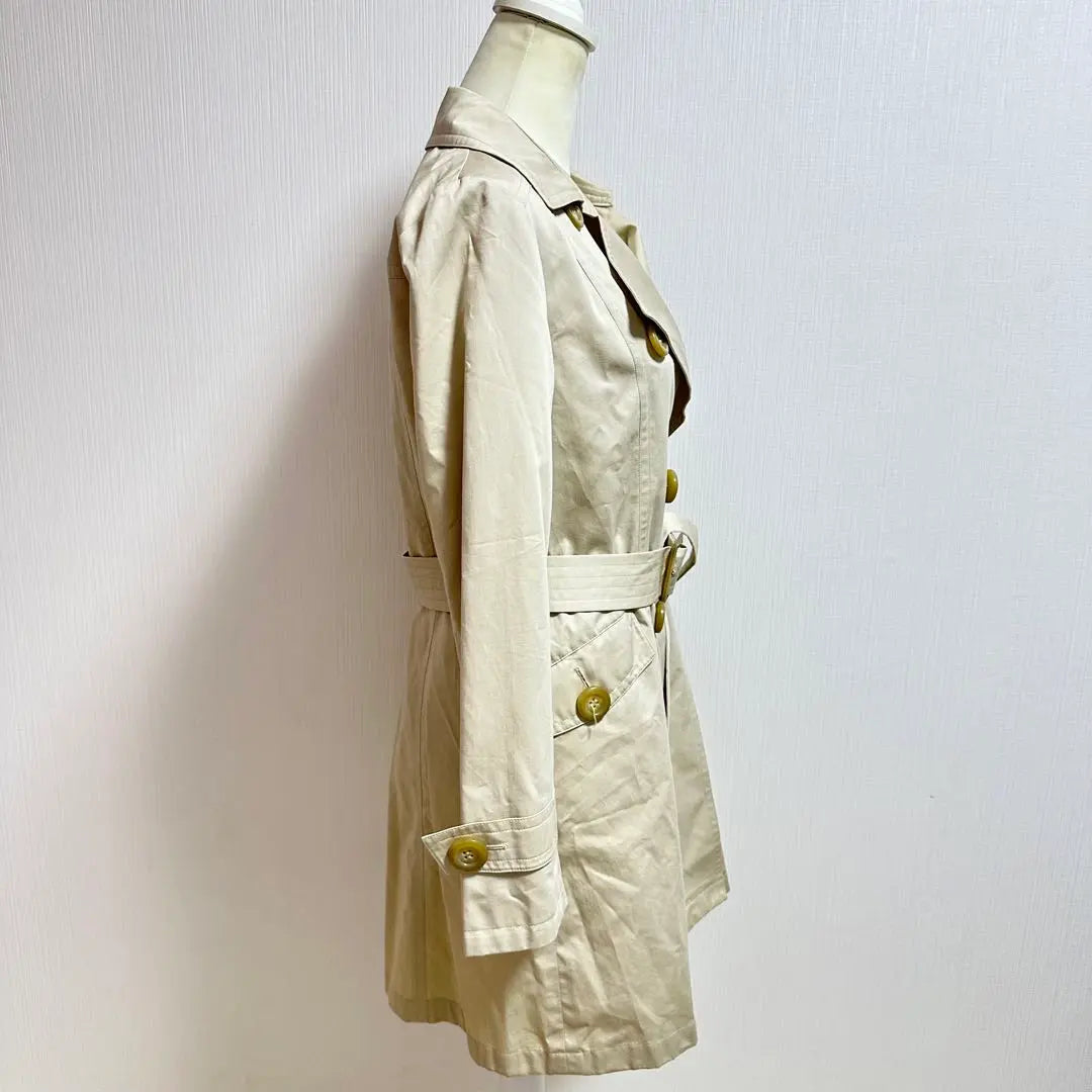 Grade Tokyo Style Double Breast Dedicated Belt Smart Trench Court