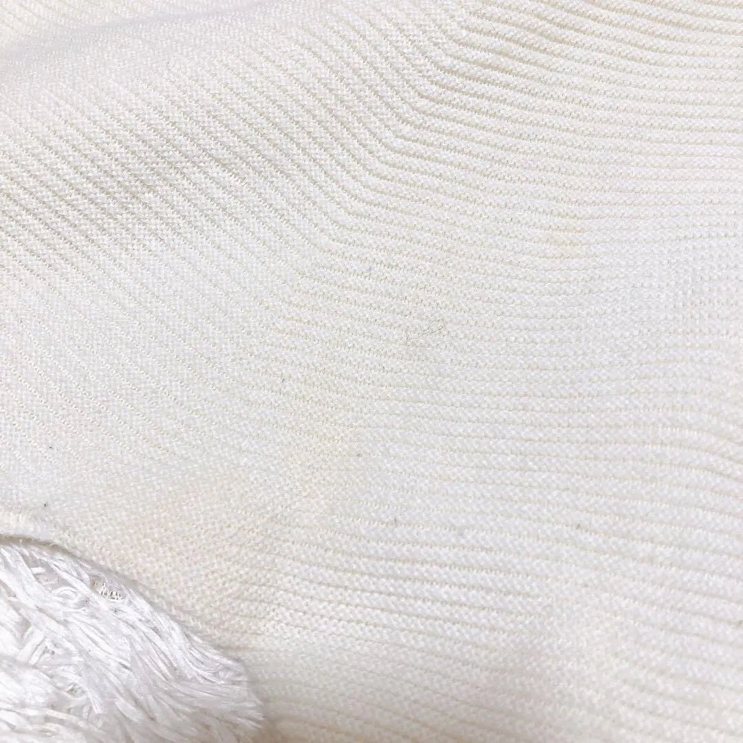 [UNIQLO UNIQLO] Long sleeve 3D knit (L) ivory | 【UNIQLO ユニクロ】 長袖 3Dニット (L) アイボリー