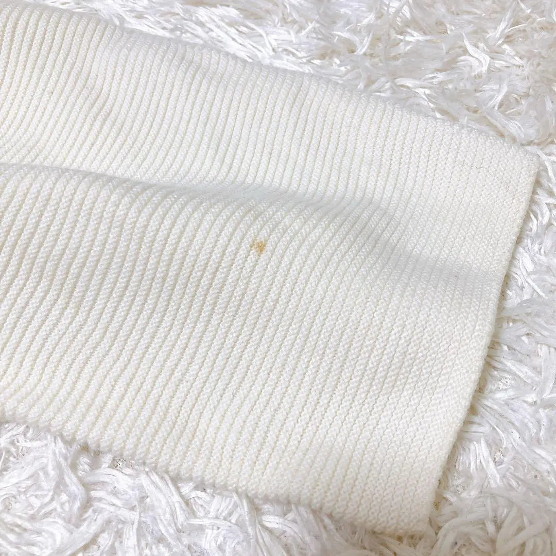 [UNIQLO UNIQLO] Long sleeve 3D knit (L) ivory | 【UNIQLO ユニクロ】 長袖 3Dニット (L) アイボリー