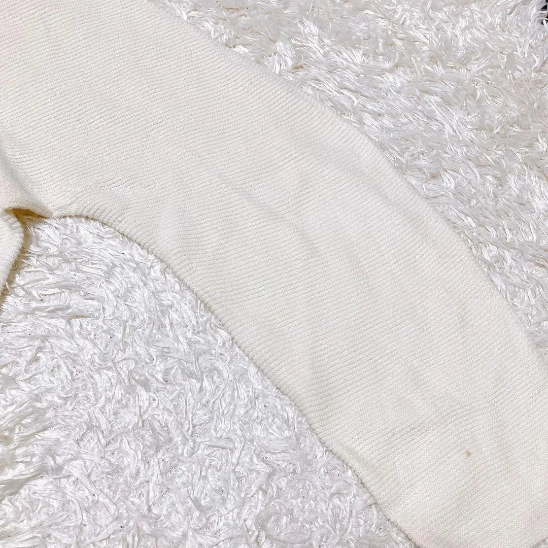 [UNIQLO UNIQLO] Long sleeve 3D knit (L) ivory | 【UNIQLO ユニクロ】 長袖 3Dニット (L) アイボリー