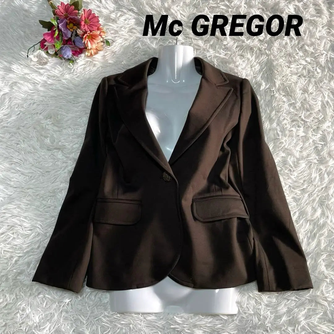 ✨ Unused grade ✨ McGregor Spring Trend Brown Tailored Jacket 38 | ✨未使用級✨McGREGOR 春トレンド　ブラウン テーラードジャケット　38