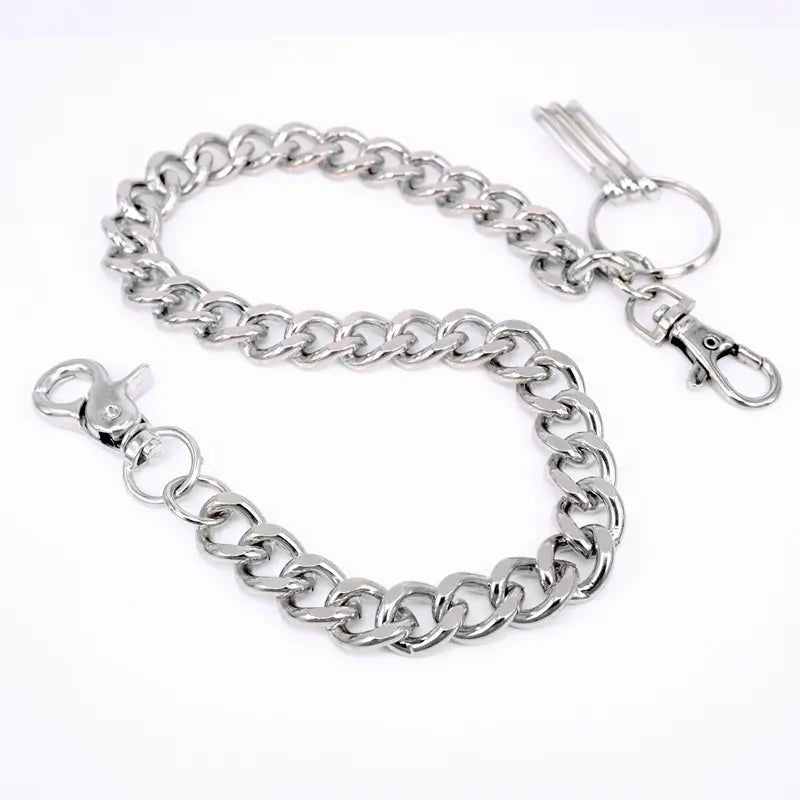 Accent Silver Kihei Harajuku Wallet Chain American Casual Vintage