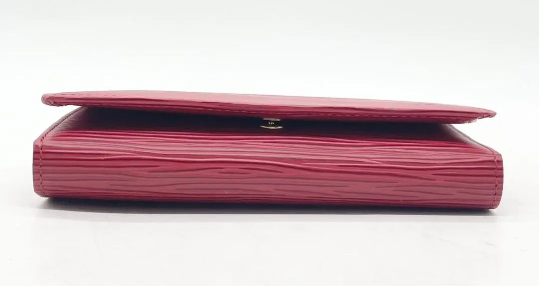 T1480 unused ☆ In translation Louis Vuitton long wallet Epi leather red