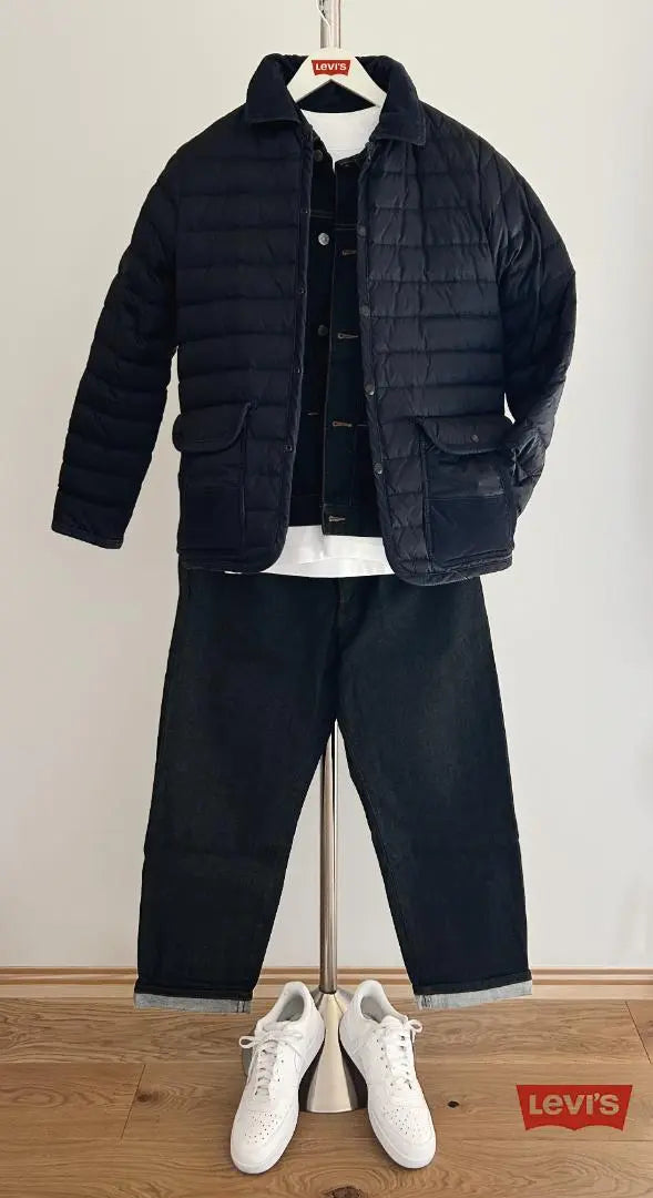 [Good Condition] Levi's Quilted Light Down Jacket S