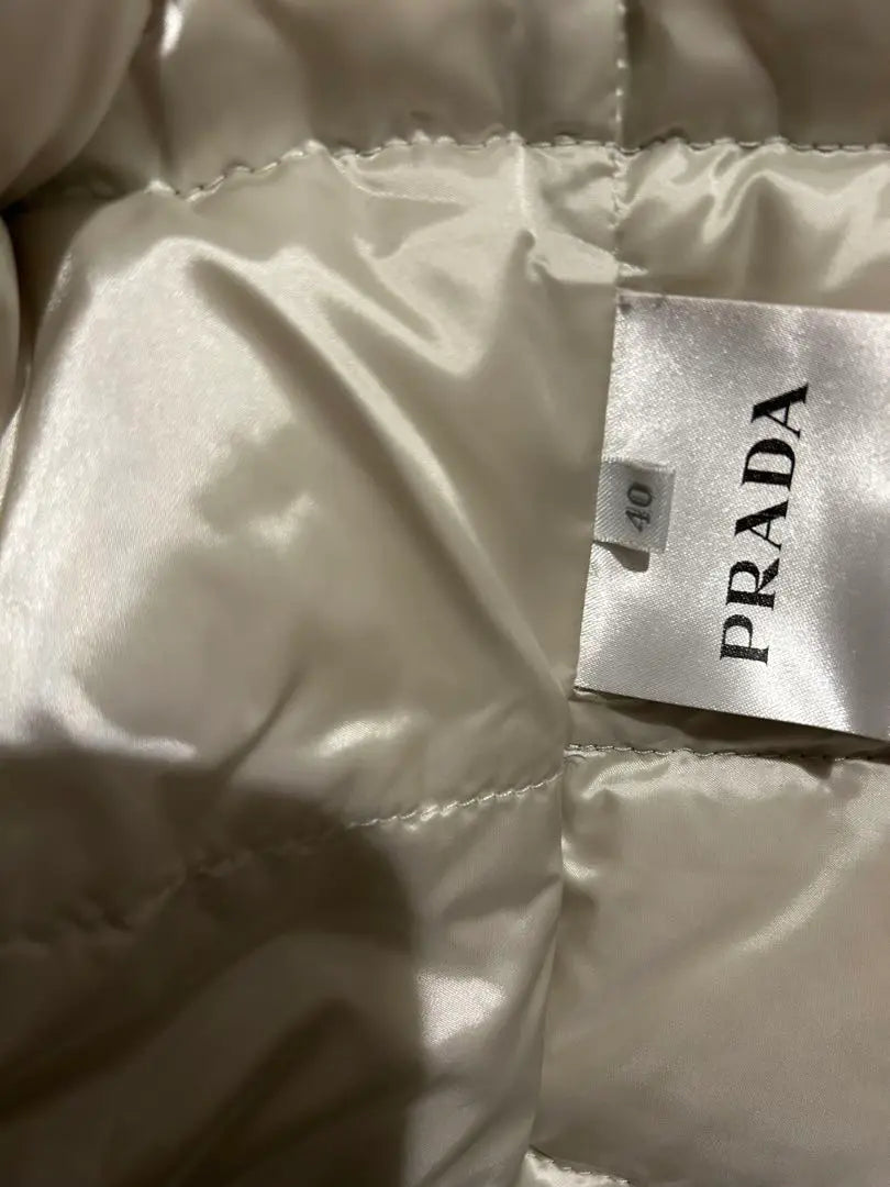 RINGO -sama dedicado PRADA Gris oscuro Talla 40 abrigo de plumón | ringoさま専用 PRADA ダークグレー サイズ40 ダウンコート