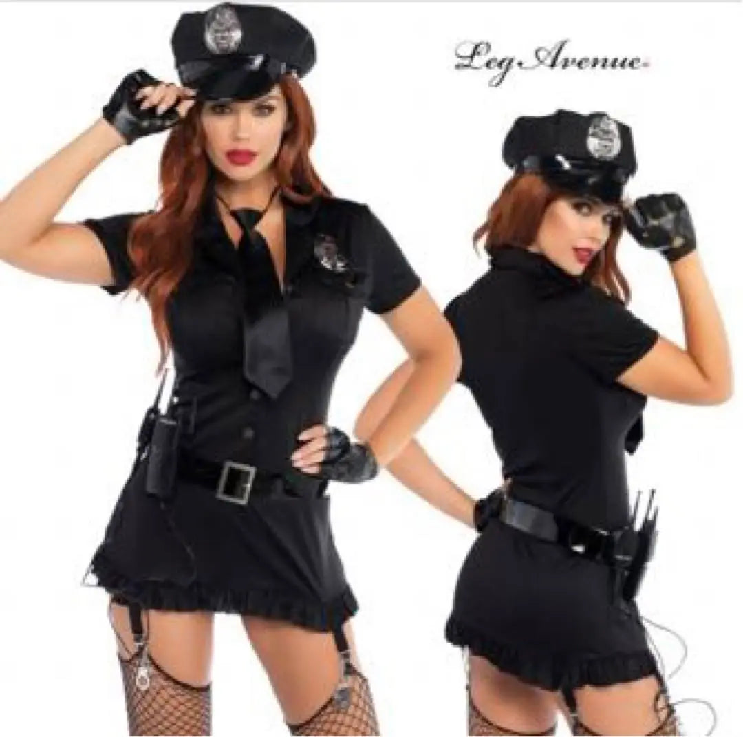 Beautiful condition LegAvenue Miniskirt Police XS Cosplay Garter Belt included