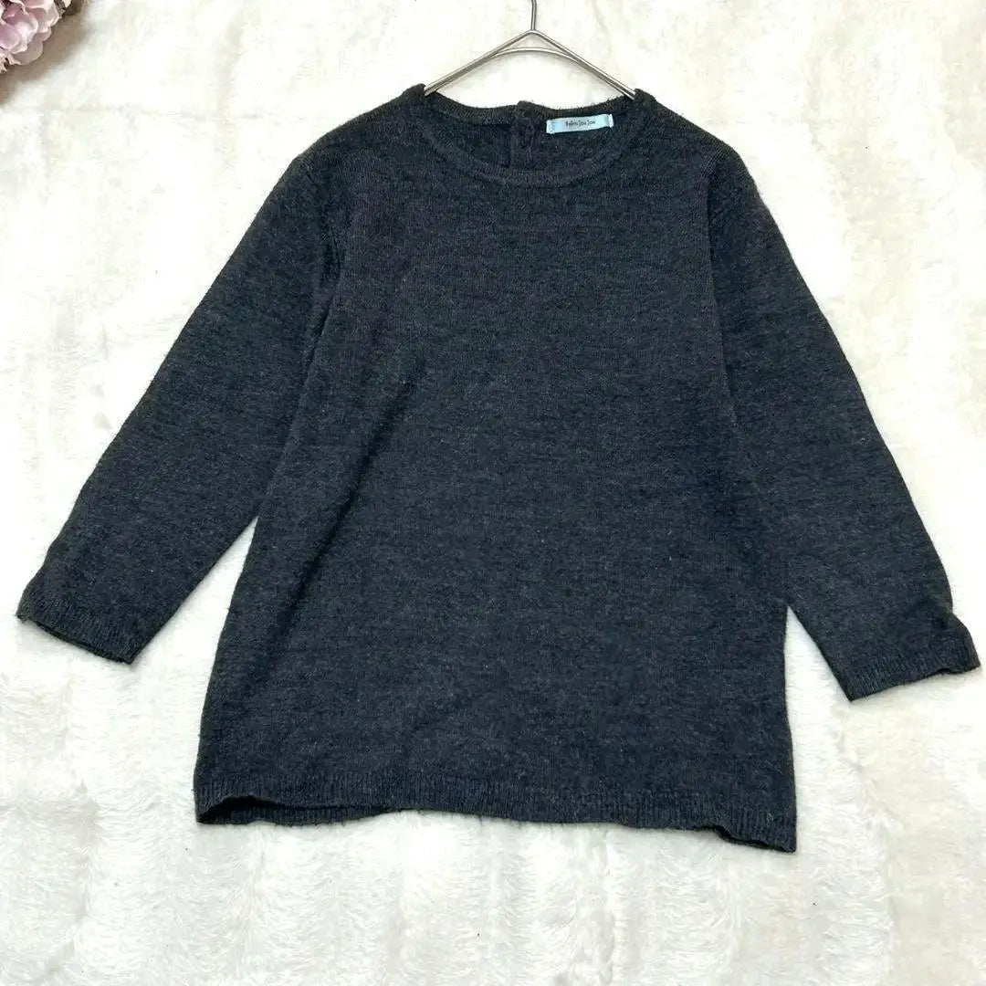 ★Good condition [Feur Juju] Long sleeve cut and sew, size M, dark gray, ladies