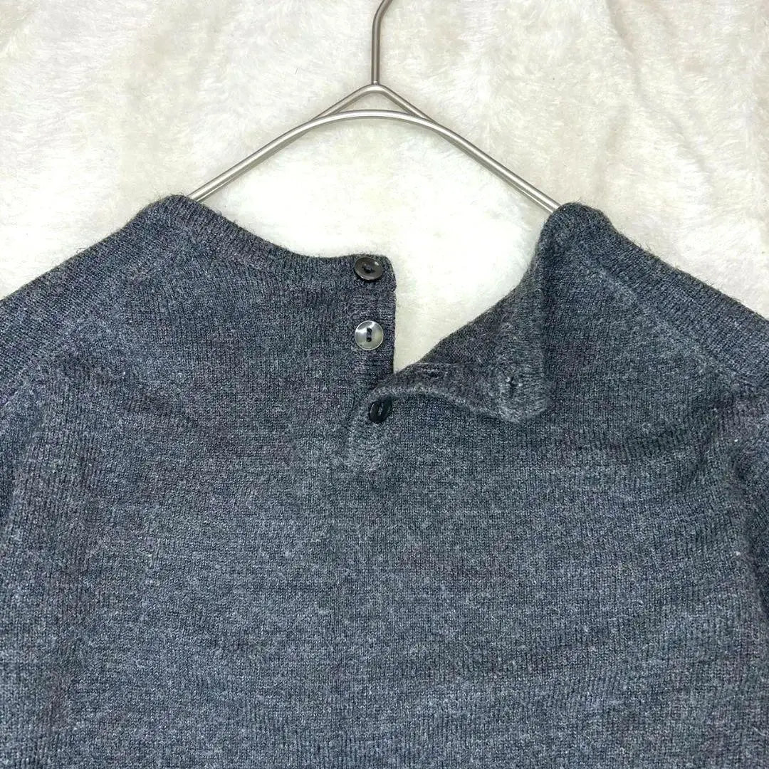 ★Good condition [Feur Juju] Long sleeve cut and sew, size M, dark gray, ladies