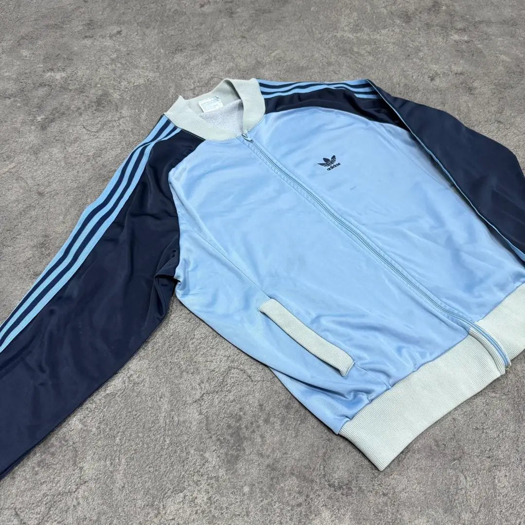 Ropa usada Chaqueta deportiva Adidas ATP años 80 azul marino azul marino ④