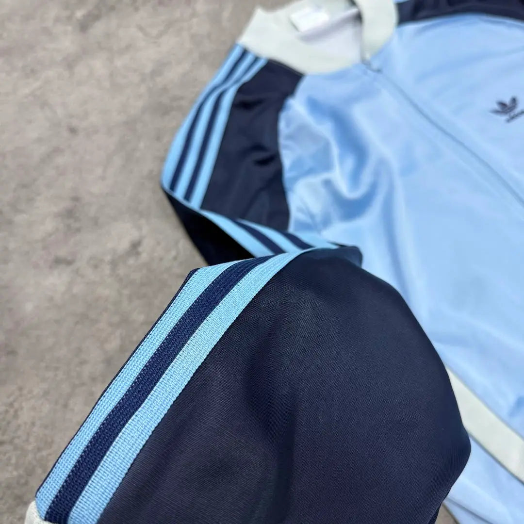 Ropa usada Chaqueta deportiva Adidas ATP años 80 azul marino azul marino ④