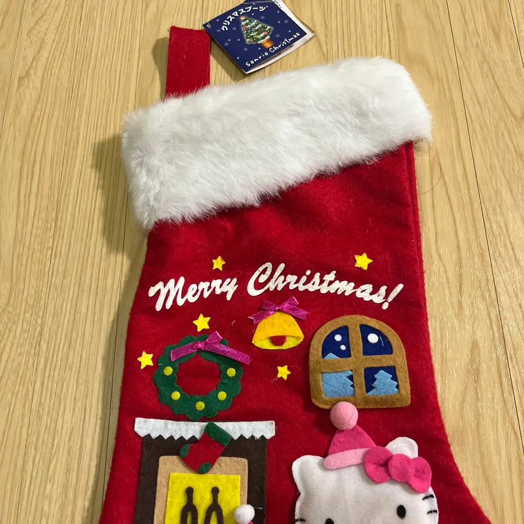 Sanrio Hello Kitty Christmas boots, socks, wall decorations, presents, 2003