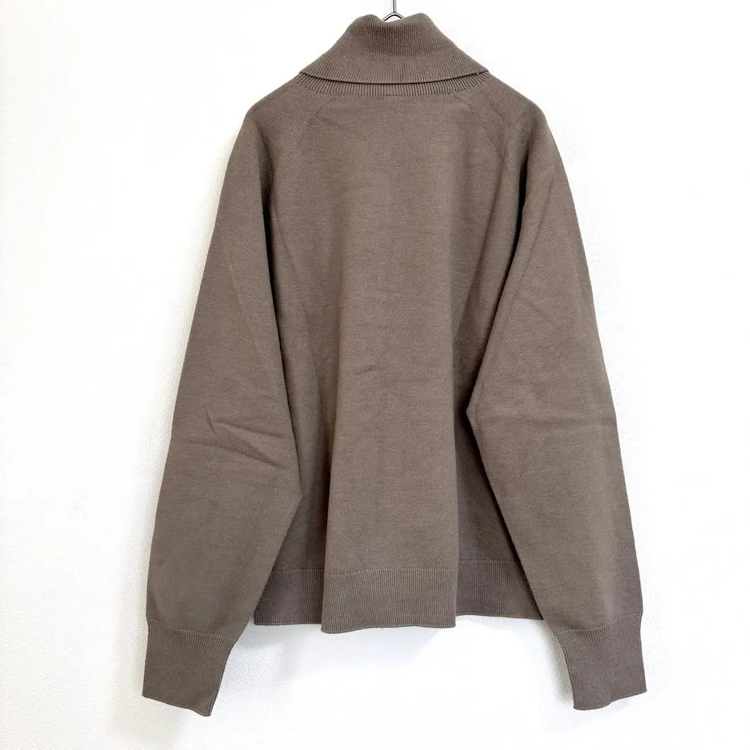 Uniqlo [L] Turtleneck long sleeve knit brown plain simple casual