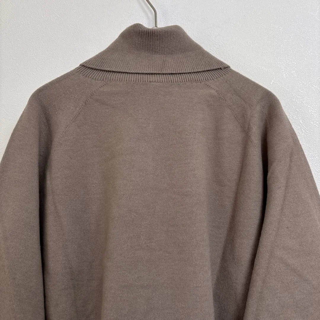 Uniqlo [L] Turtleneck long sleeve knit brown plain simple casual