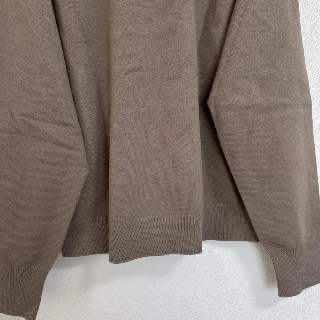 Uniqlo [L] Turtleneck long sleeve knit brown plain simple casual