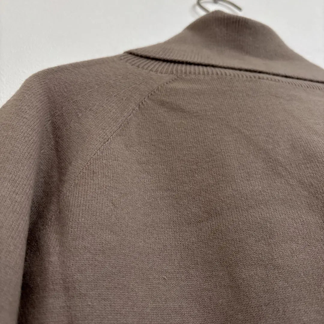 Uniqlo [L] Turtleneck long sleeve knit brown plain simple casual