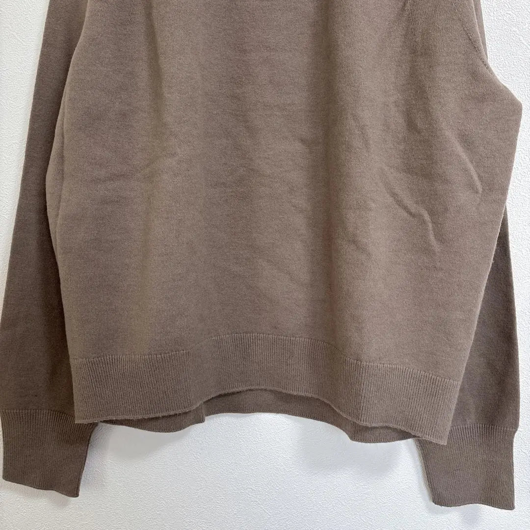 Uniqlo [L] Turtleneck long sleeve knit brown plain simple casual