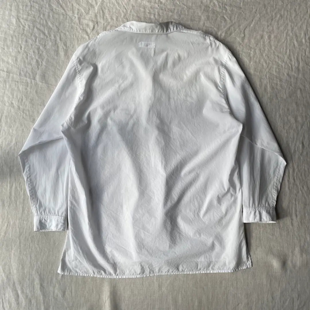 Rare 90's Y's Yoji Yamamoto Message Print Long Sleeve Shirt White