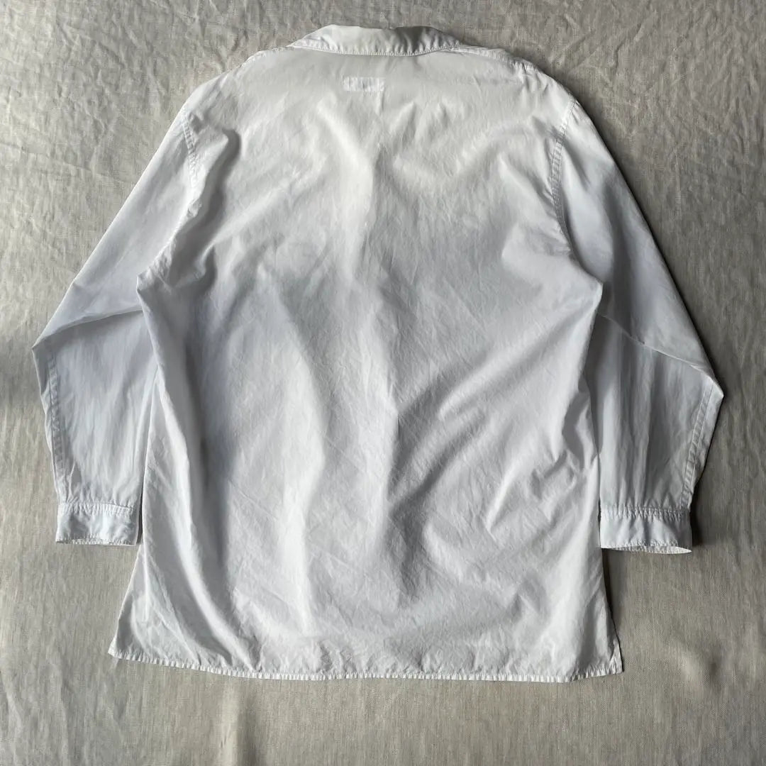 Rare 90's Y's Yoji Yamamoto Message Print Long Sleeve Shirt White