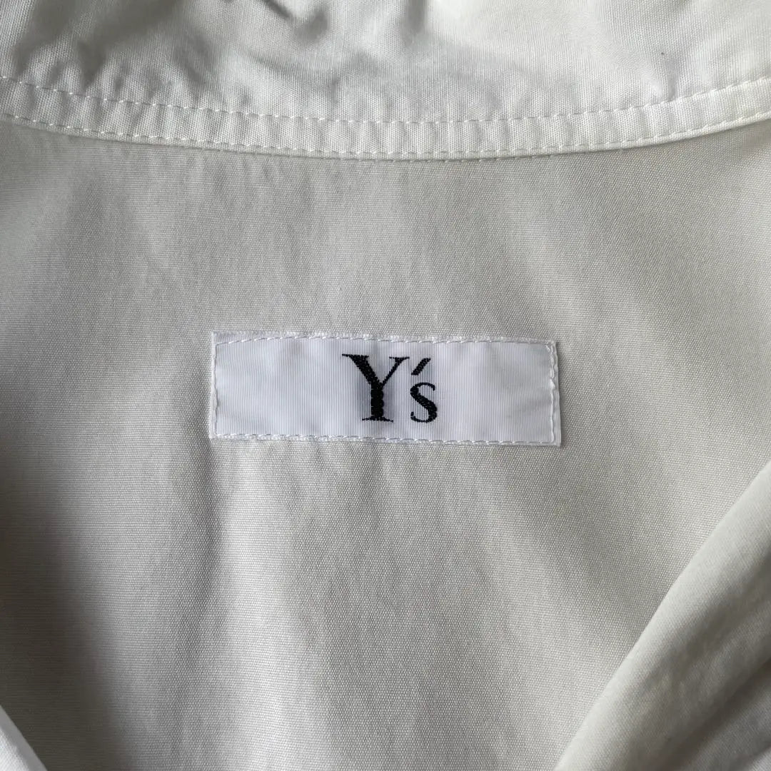 Rare 90's Y's Yoji Yamamoto Message Print Long Sleeve Shirt White