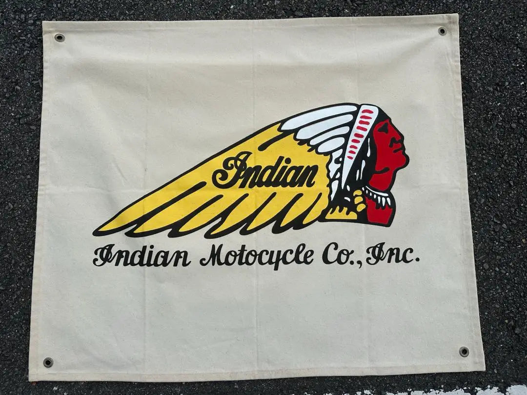 Indian banner Harley Knuckle Pan Head Shovel Retro