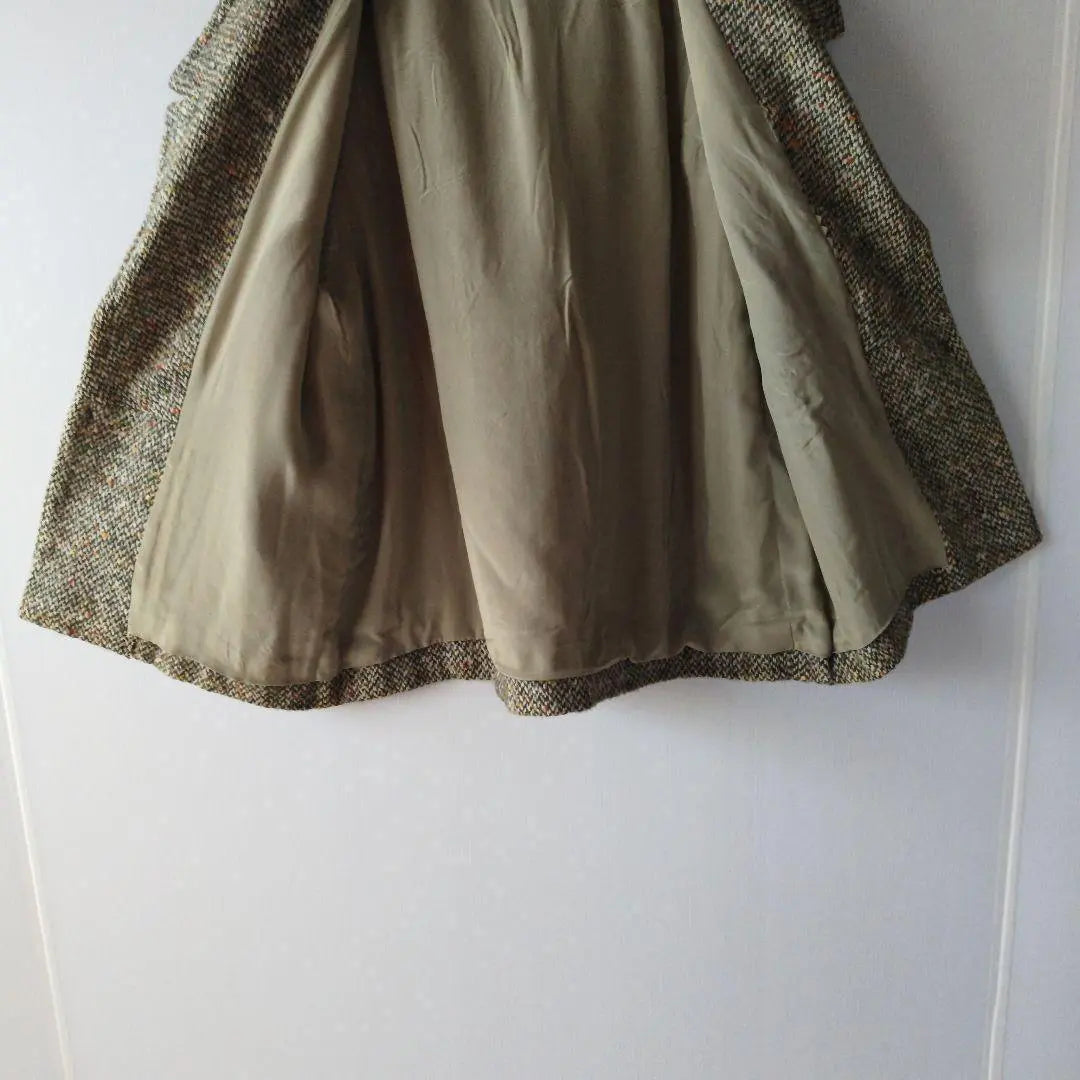 DAIMARU.INC.MA. Tweed Jacket Outer 5/4 Sleeve Short Length