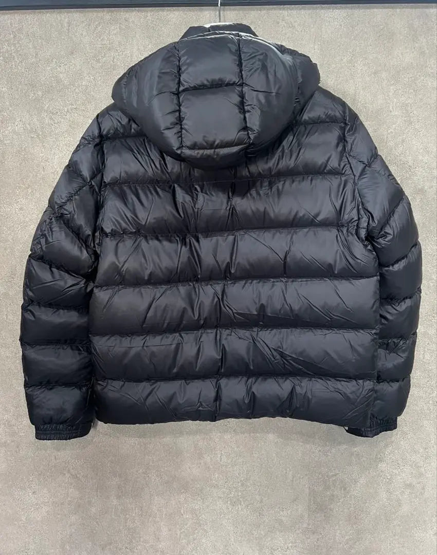 MONCLER rara chaqueta de plumón negra con capucha talla 5 | MONCLER 希少 ブラック ダウンジャケット フード付きサイズ5