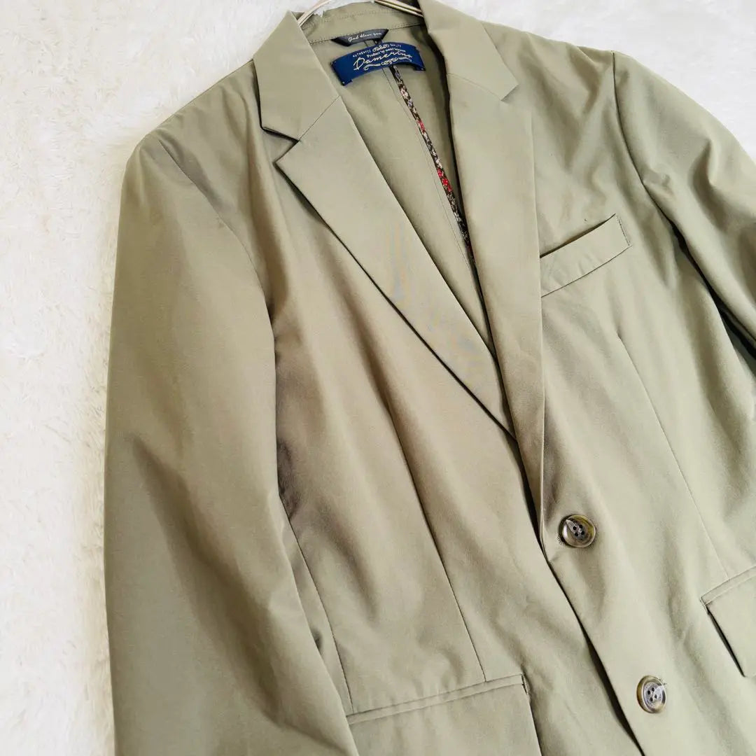 Nano Universe Tailored Jacket Men's Khaki S-Damelino Solotex