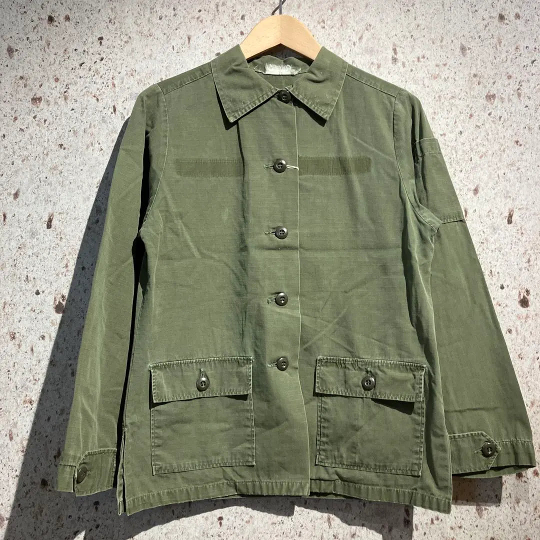 70s US MILITARY Utility Shirt Vintage Women