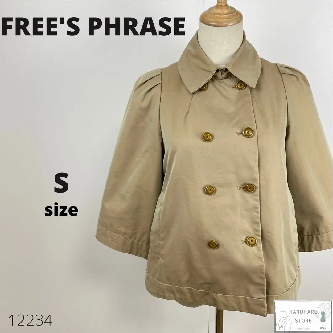 FREE'S PHRASE in beautiful condition with a defect, Freeze phrase Jacket coat Haori