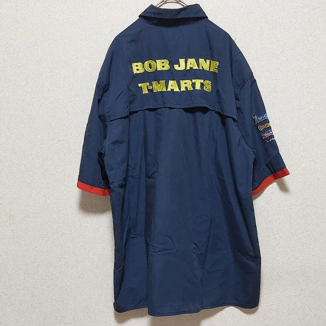 BOB JANE Work shirt Short sleeve shirt Embroidered logo