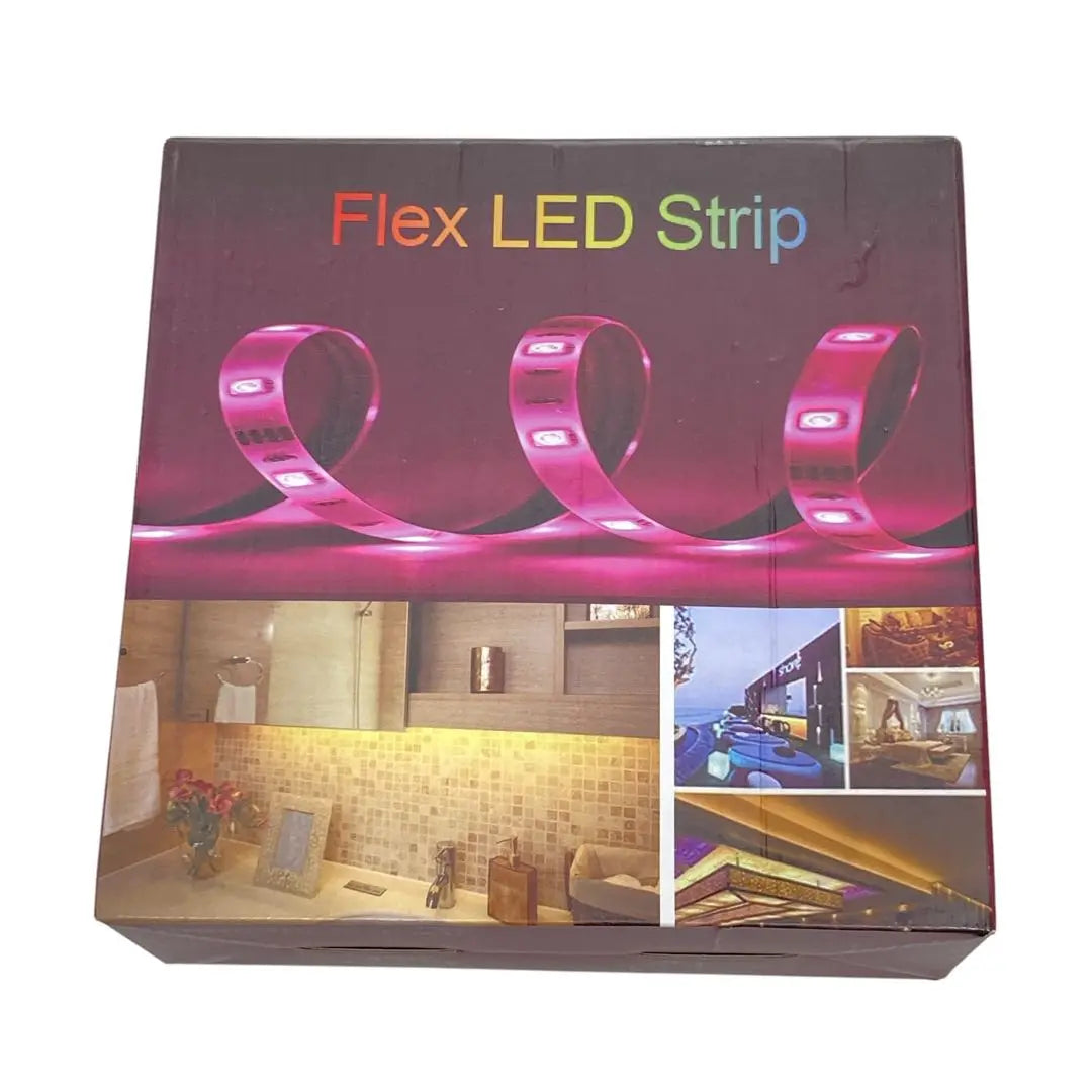 [New] Flex LED Strip Tape Light 5M RGB with Remote Control