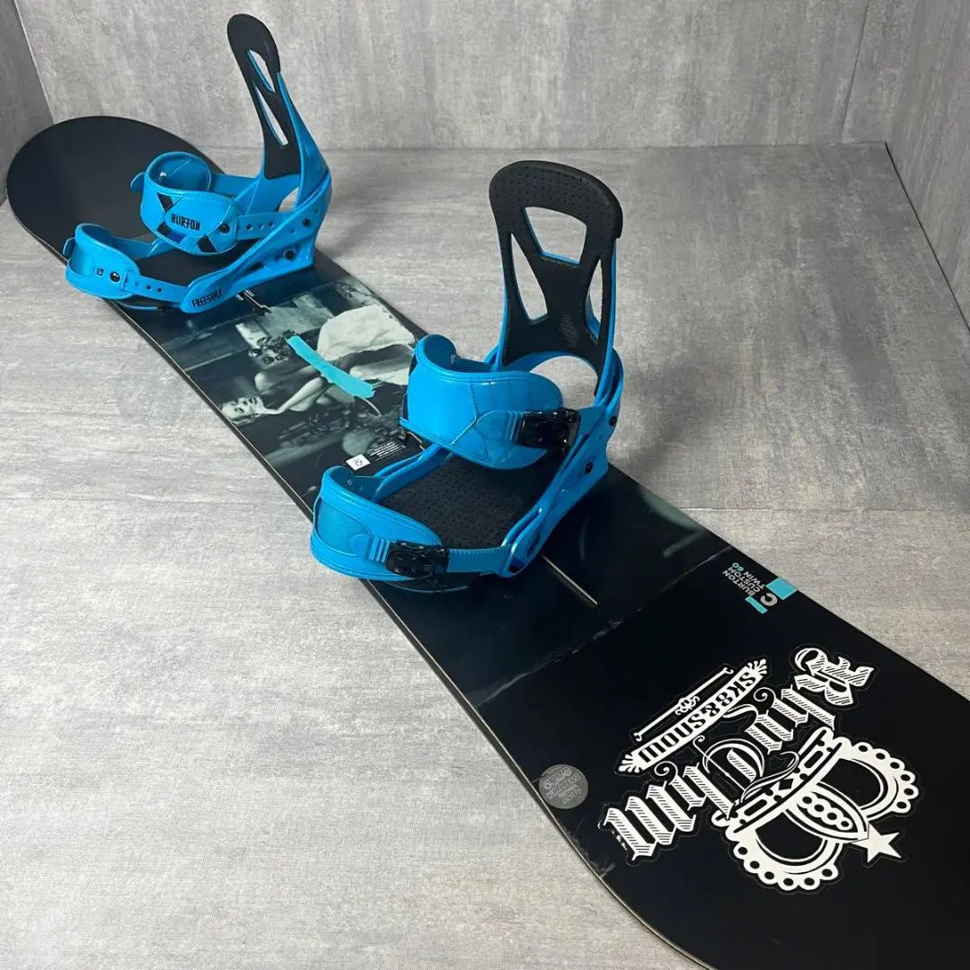 Burton Custom Twin 160cm Juego de snowboard de 3 puntos para hombre | バートン CUSTOM TWIN 160cm 3点セット