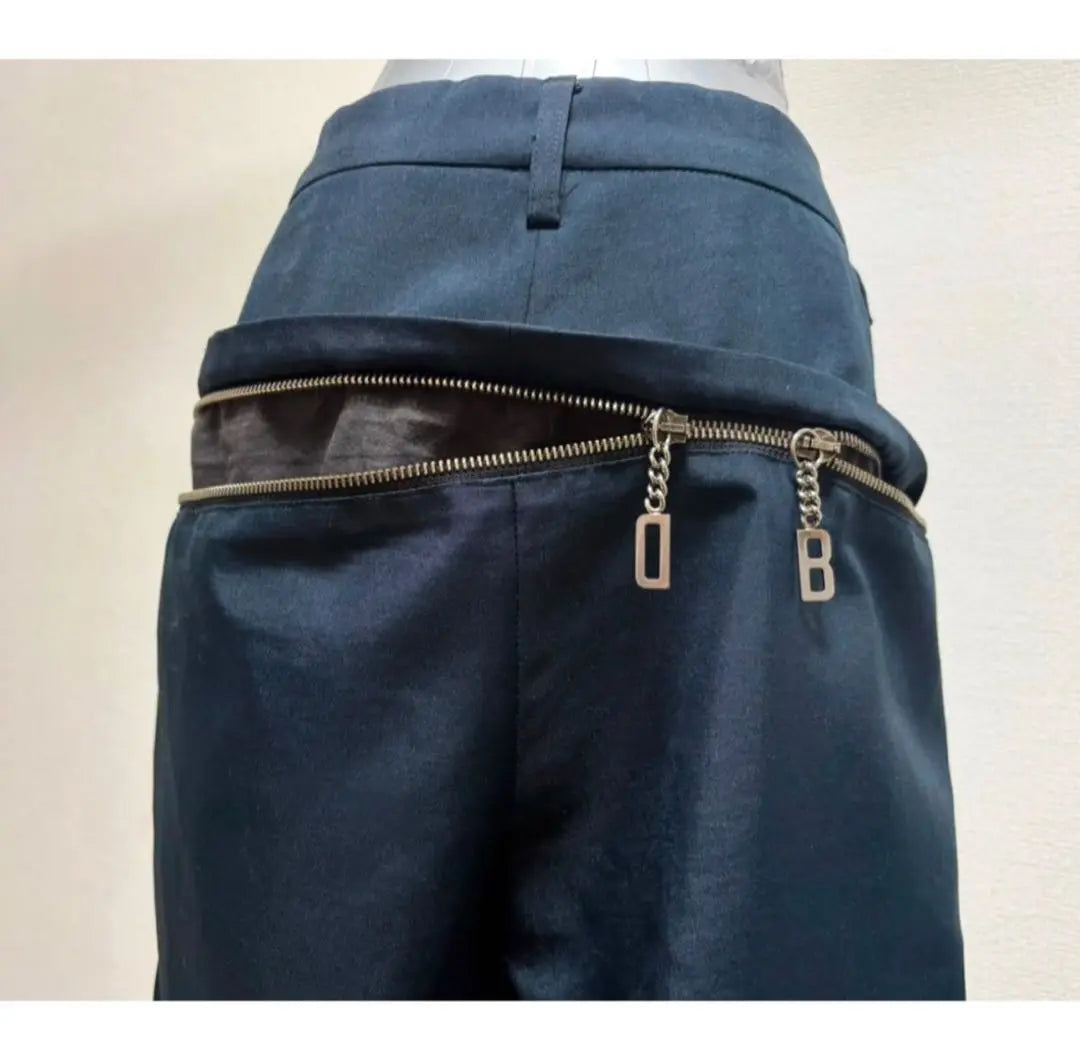 Pantalones vintage raros con diseño de cremallera de Dirk Bikkembergs