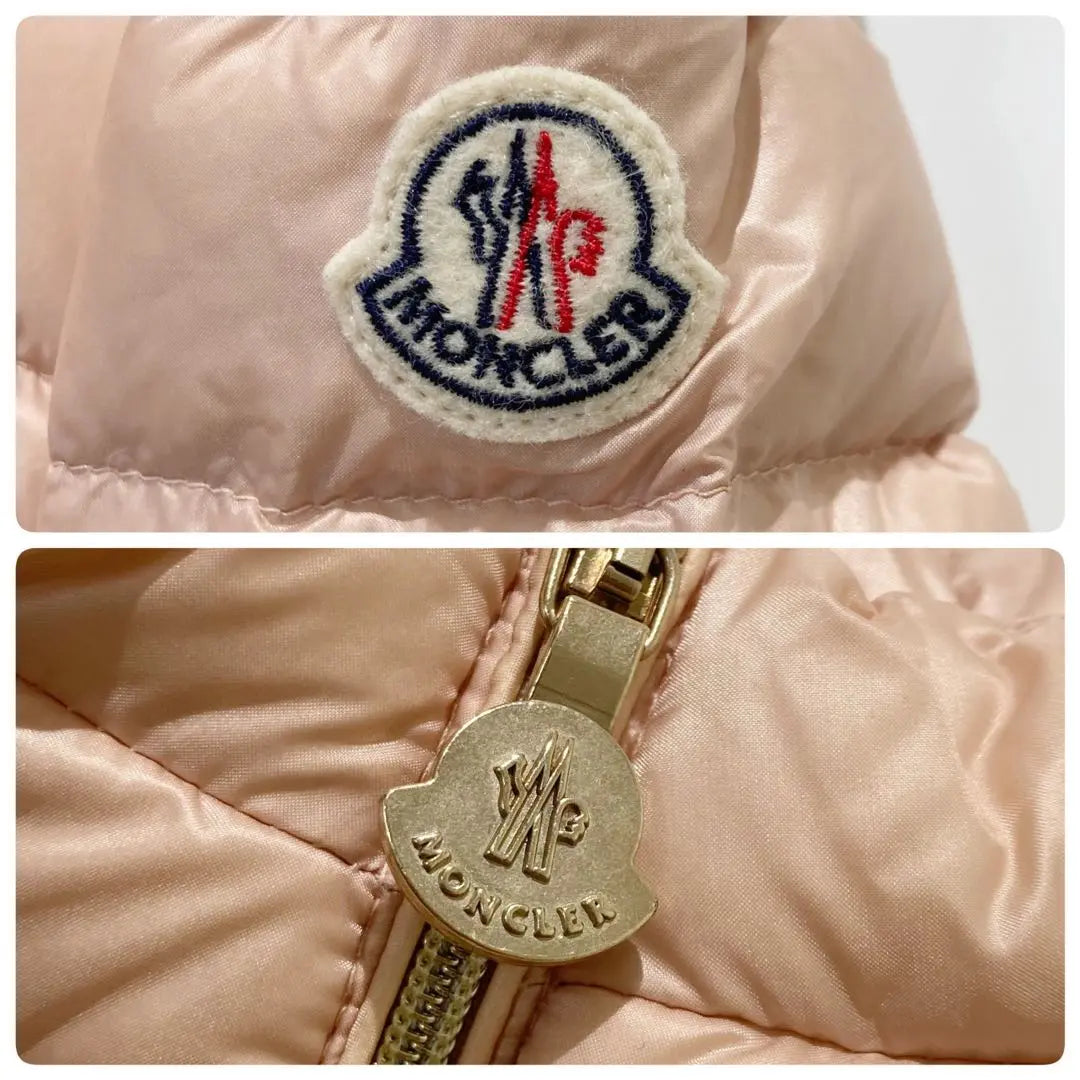 [Etiqueta incluida ☆ Estado superbonito] Chaqueta de plumas MONCLER DELAAGE rosa bebé