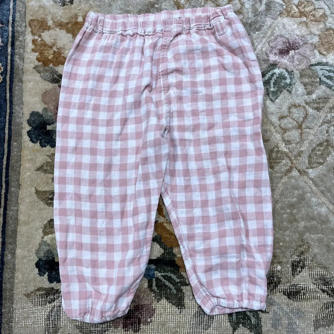 Pijama Muji 80 90 manga larga gasa rosa 100% algodón