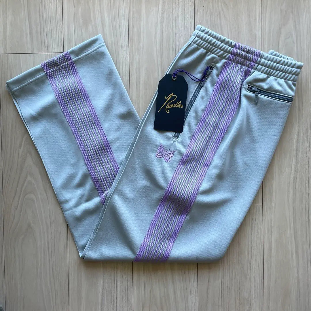 New needles track pants straight gray pink 2