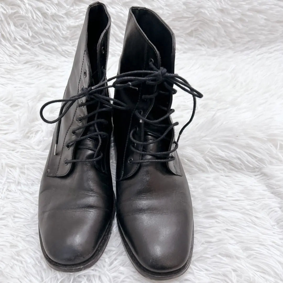 LE BON MARCHE Leather Boots Black Size 37