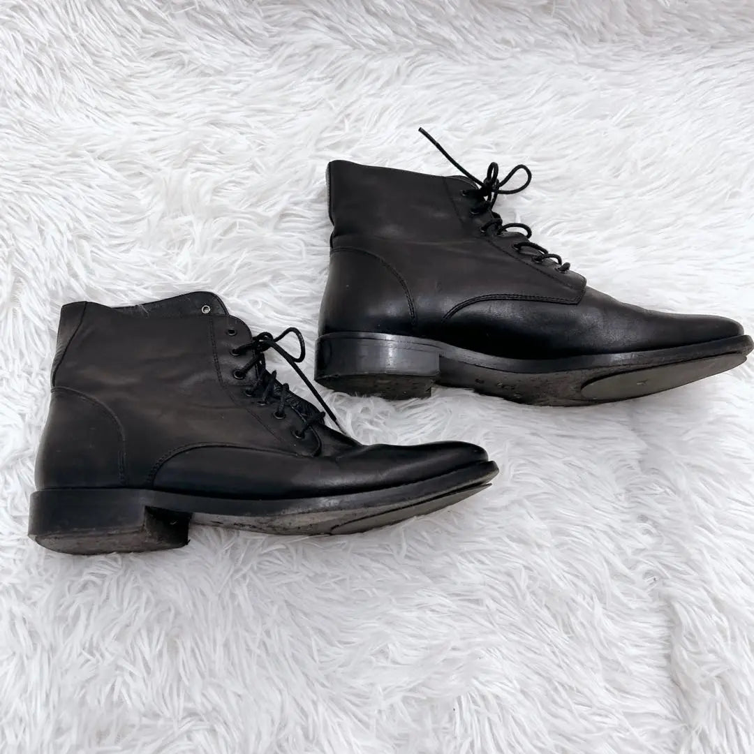 LE BON MARCHE Leather Boots Black Size 37