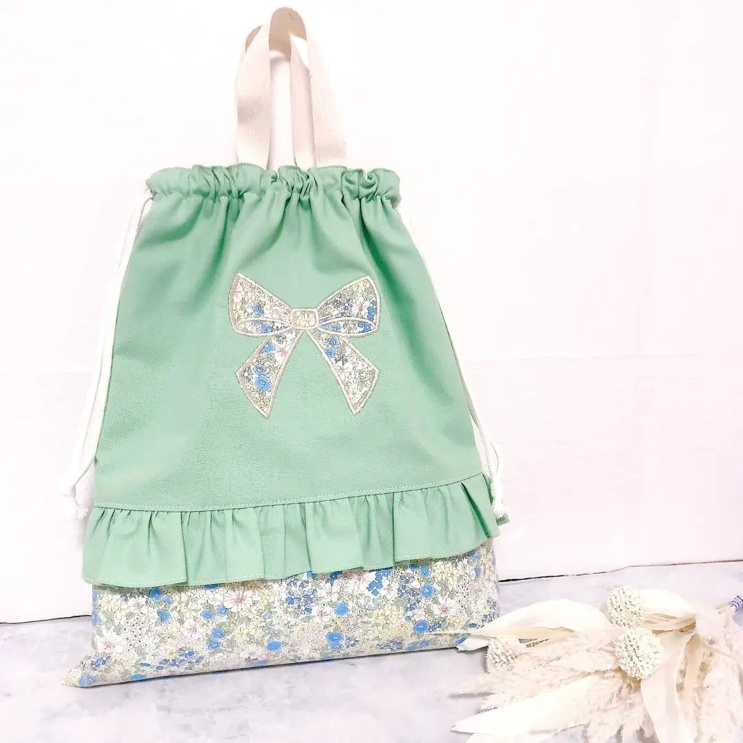 [Completado] Bolsa de lecciones Nombre Entrada Admisión para niñas Admisión al conjunto | 【完成品】 レッスンバッグ 名前 入園 女の子 入学 セット 入園入学