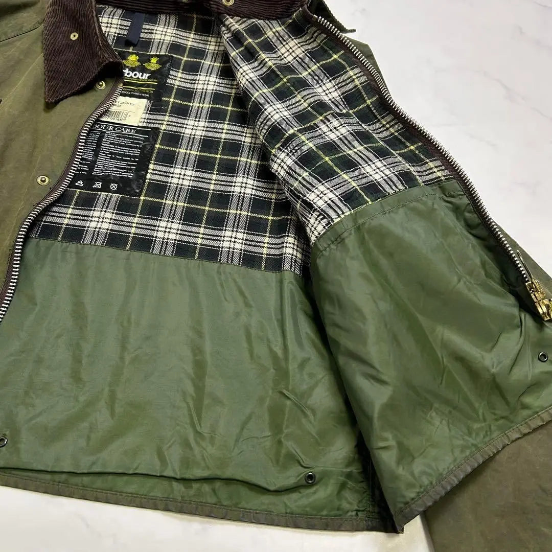 [Raro] Chaqueta Barbour Spey de los años 90 Sage Large | 【希少】 CHAQUETA BARBOUR SPEY DE LOS 90 SAGE GRANDE