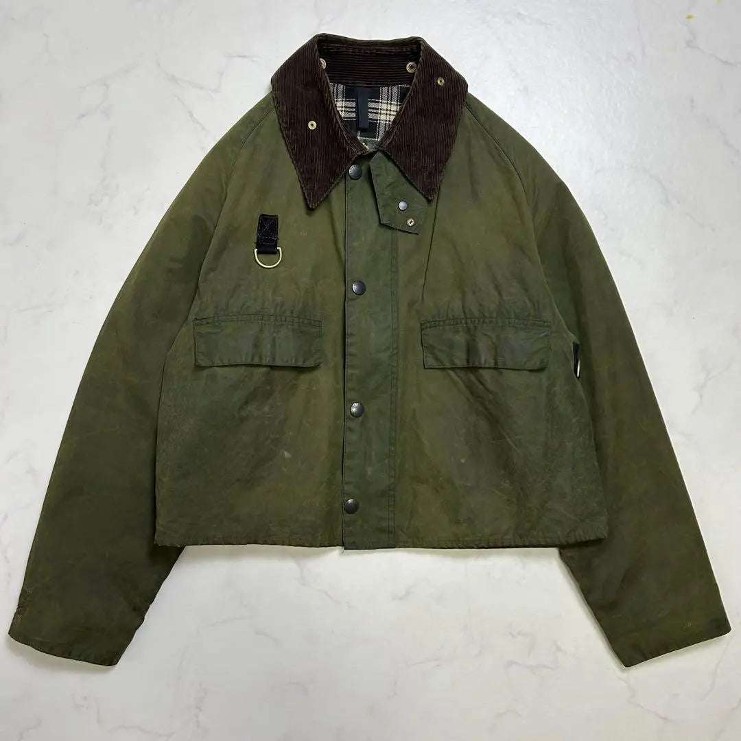 [Raro] Chaqueta Barbour Spey de los años 90 Sage Large | 【希少】 CHAQUETA BARBOUR SPEY DE LOS 90 SAGE GRANDE