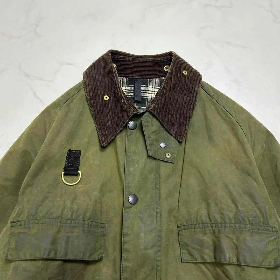 [Raro] Chaqueta Barbour Spey de los años 90 Sage Large | 【希少】 CHAQUETA BARBOUR SPEY DE LOS 90 SAGE GRANDE